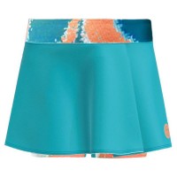Falda Bidi Badu Melbourne Stampato Ondulato Petroleo Naranja