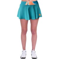 Falda Bidi Badu Melbourne Stampato Ondulato Petroleo Naranja