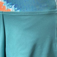 Falda Bidi Badu Melbourne Stampato Ondulato Petroleo Naranja