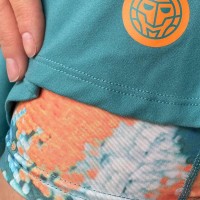 Falda Bidi Badu Melbourne Stampato Ondulato Petroleo Naranja