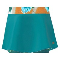 Falda Bidi Badu Melbourne Stampato Ondulato Petroleo Naranja Junior