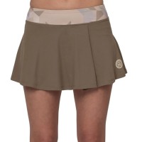 Falda Bidi Badu Paris Marron Ondulato Stampato Beige  Offerta + Economico