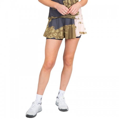 Bidi Badu Gonna Pure Wild Printed Olive Grigio Scuro