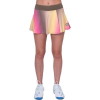 Falda Bidi Badu Spectrum Marron Ondulato Stampato Amarillo