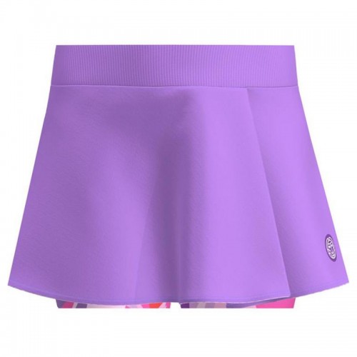 Falda Bidi Badu Spike Stampato Ondulato Lila Rosa