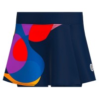 Bidi Badu Twiggy Gonna Junior Mix Blu Scuro Ondulato Stampato  Offerta + Economico