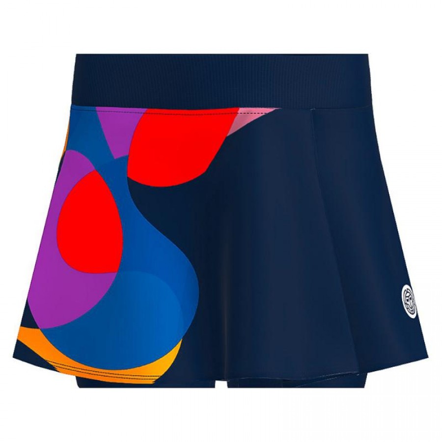 Bidi Badu Twiggy Gonna Junior Mix Blu Scuro Ondulato Stampato  Offerta + Economico