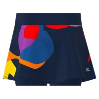 Bidi Badu Twiggy Gonna Junior Mix Blu Scuro Ondulato Stampato  Offerta + Economico