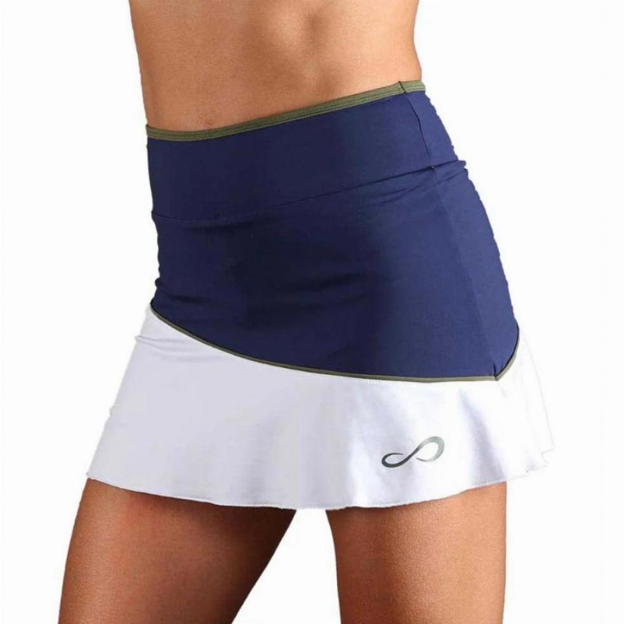 Falda Curva Infinita Azul Marino  Offerta + Economico