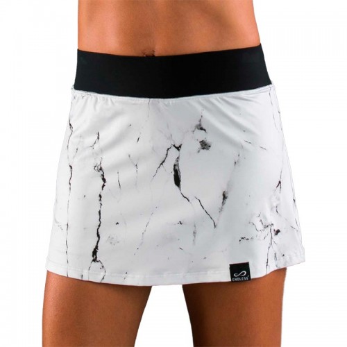 Falda Endless Minimal Stampa Marmon Blanco