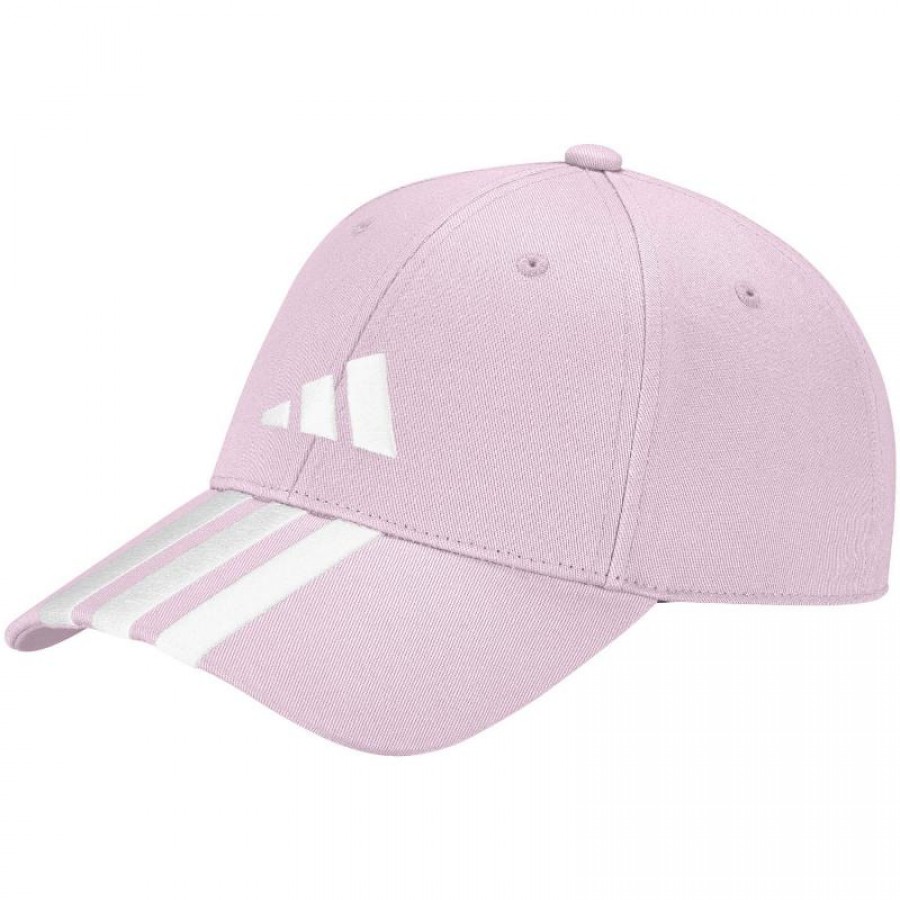 Gorra Adidas Baseball 3 Strisce Rosa Claro