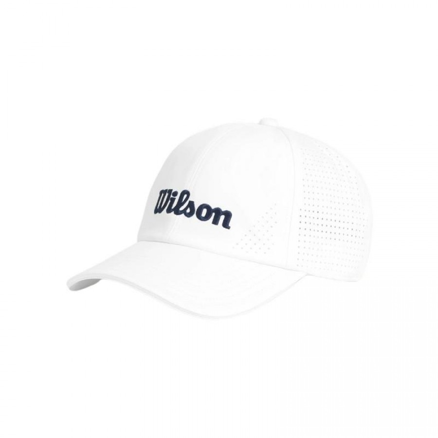 Gorra Wilson Blanco Azul Marino Perforato Attivamente