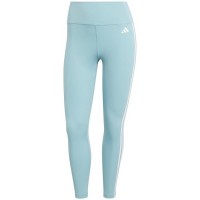 Leggings Adidas 3 Stripes Blu Menta