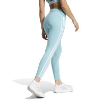 Leggings Adidas 3 Stripes Blu Menta
