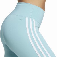 Leggings Adidas 3 Stripes Blu Menta