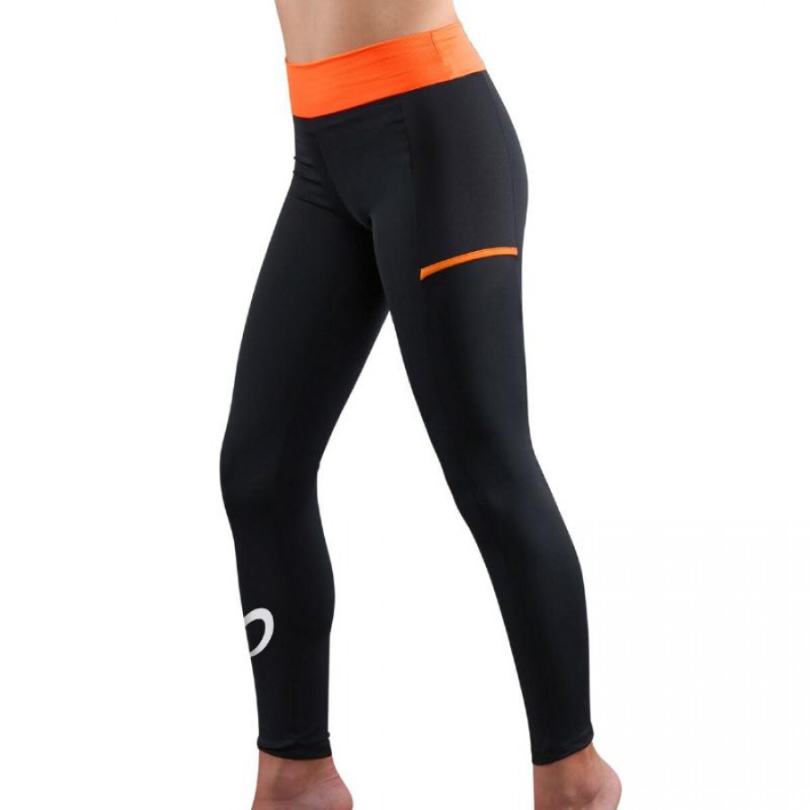 Endless Cross Pocket Nero Arancione Leggings Junior  Offerta + Economico