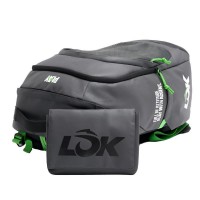 Lok Maxx Zaino Nero Grigio Scuro Lime  Offerta + Economico