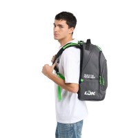 Lok Maxx Zaino Nero Grigio Scuro Lime  Offerta + Economico