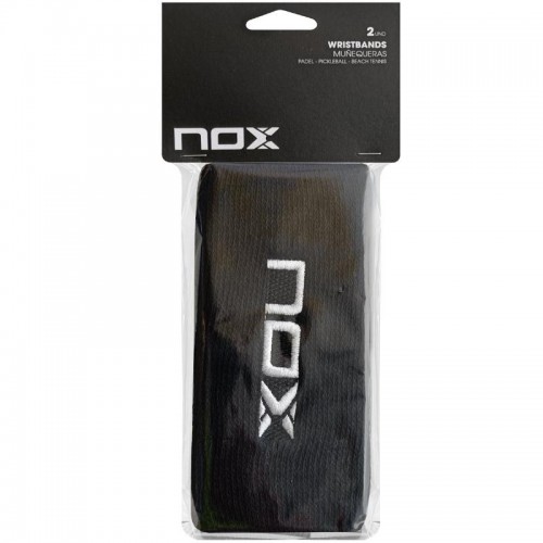 Munequeras Nox Long Nero Logo Bianco 2 Unita