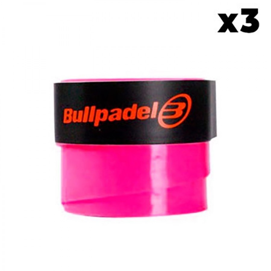 Overgrip Bullpadel Tinta Unita Rosa 3 Unita  Offerta + Economico