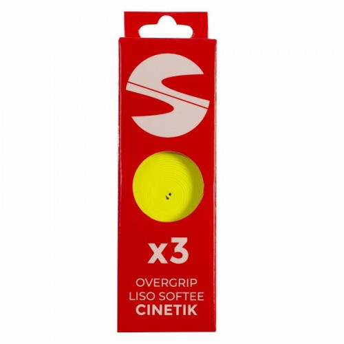 Softee Cinetik Smooth Overgrips Giallo Fluoro 3 Unità