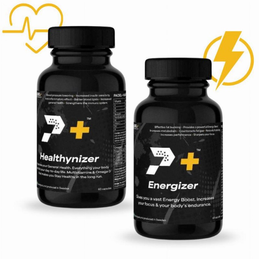 Confezione Bote Padel Performance Energizer 60 Capsulas y Healthnizer 120 Capsulas  Offerta + Economico