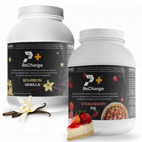 Pacchetto Bote Padel Performance ReCharge Vainilla y Fresa