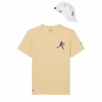 Pacca Lacoste Maglietta Novak Djokovic Cappello Giallo e Bianco