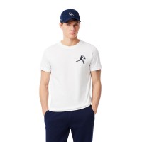 Pack Lacoste Novak Djokovic T-shirt bianca e cappellino blu scuro
