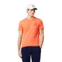 Pack Lacoste Novak Djokovic T-shirt arancione e cappellino bianco  Offerta + Economico