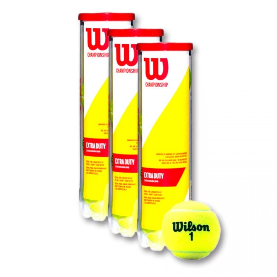 Confezione da 3 barche da 4 Wilson Championship Extra Duty 4 palline  Offerta + Economico