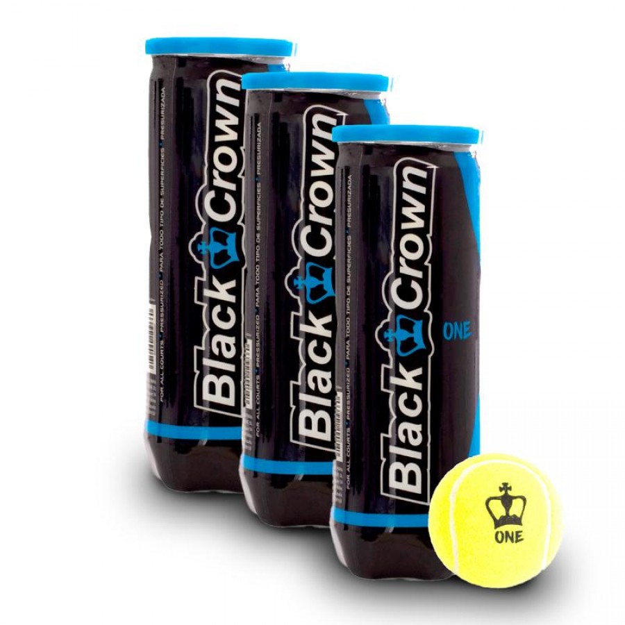 Confezione da 3 barattoli di palline Black Crown One  Offerta + Economico