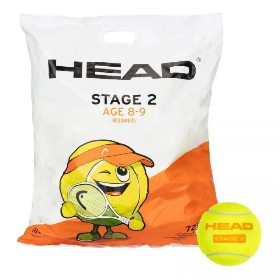 Confezione da 72 Head Stage 2 palline arancioni  Offerta + Economico