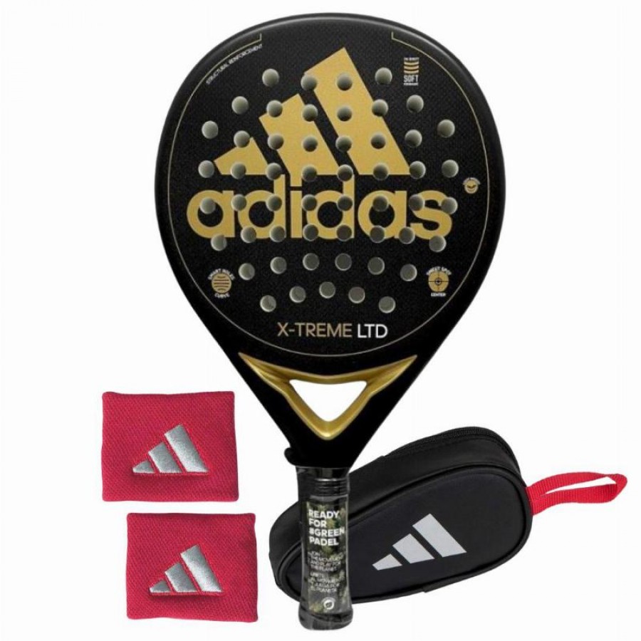 Pack Adidas X-Treme Black Gold Racchetta con Portamonete e Borse da Polso   Offerta + Economico