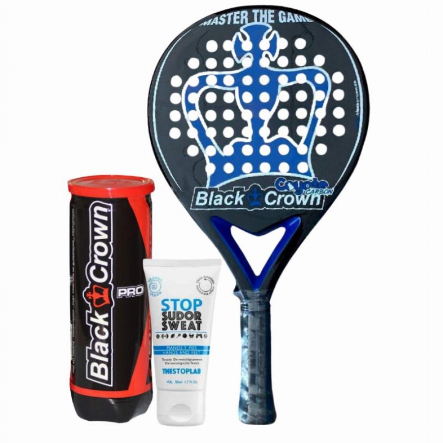 Black Crown Coyote Carbon 3k Confezione Pala con Magnesio e Sfere  Offerta + Economico