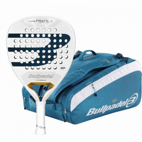 Confezione Bullpadel Bea Gonzalez Pearl 2026 Racchetta con borsa per racchette da padel