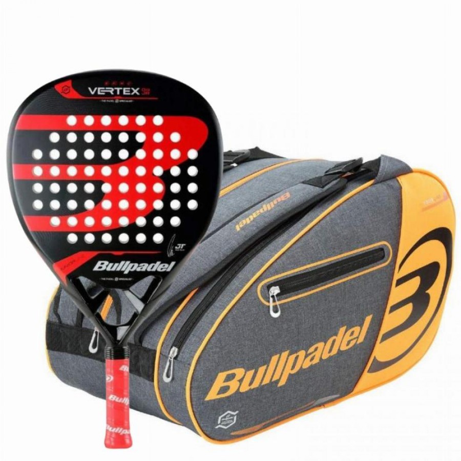 Pack Racchetta Bullpadel Tello Vertex 04 Junior 2024 e Borsa per racchette Bullpadel Orange   Offerta + Economico