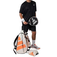 Borsa Padel Adidas Multigame 3.5 Bianca Arancione con Gesso