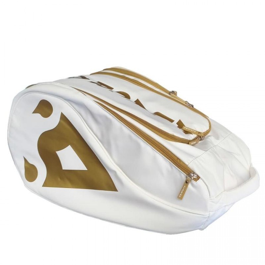 Paletero Alacran Pro Series Comfort Blanco Dorado PADELPOINT Paletero Alacran Pro Series Comfort Blanco Dorado