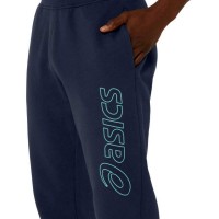 Pantaloni Asics Logo Blu Notte Verde  Offerta + Economico