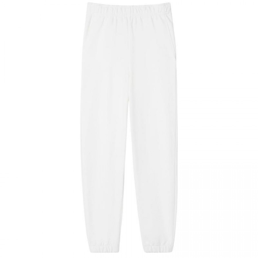 Lacoste Sport Cotton Bianco Pantaloni Donna