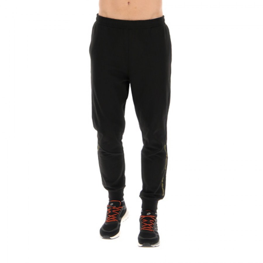 Pantalon Lotto Logo Due  Negro Amarillo  Offerta + Economico