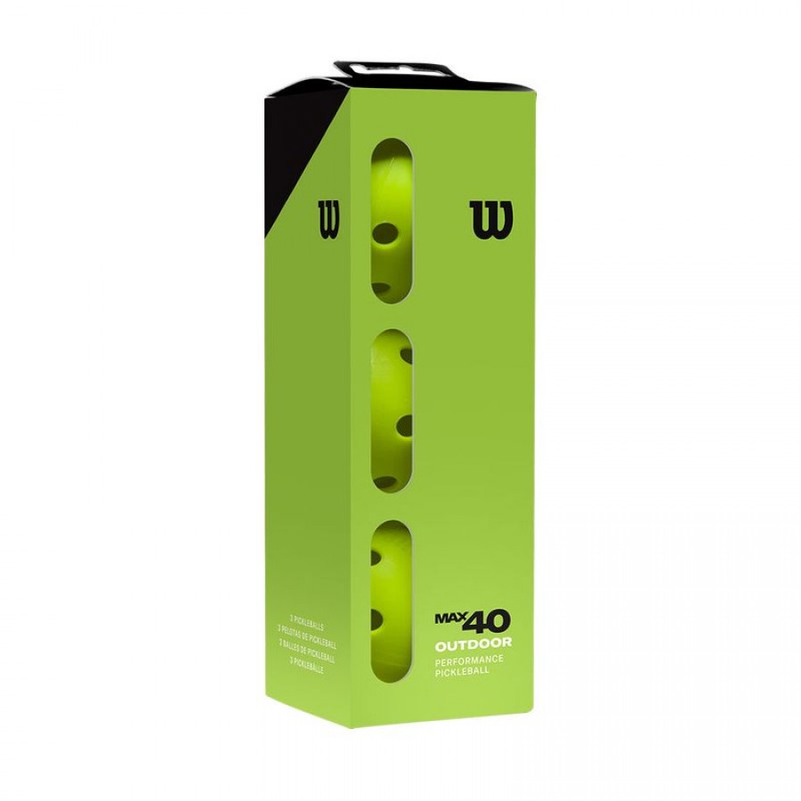 Wilson Max 40 Pellet da pickleball da esterno 3 unita  Offerta + Economico
