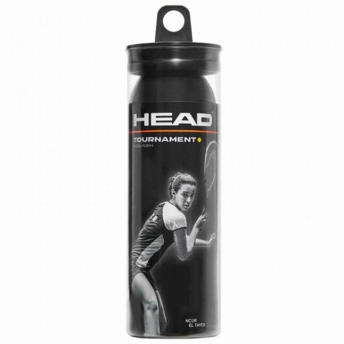 Squash Head Tournament Palla Punto Giallo 3 Unita