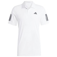 Polo Adidas Club 3 Strisce Bianco Nero