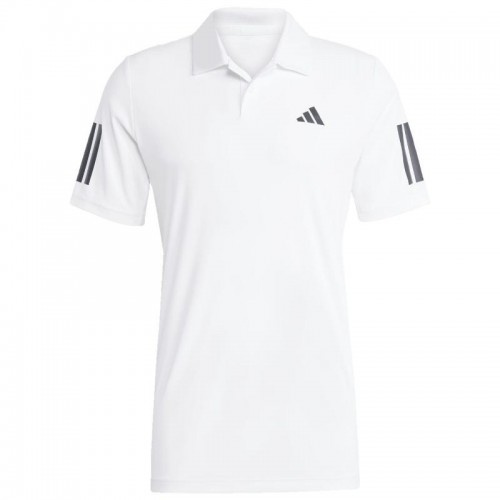 Polo Adidas Club 3 Strisce Bianco Nero