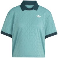 Polo adidas Original Pro London Turquoise Donna  Offerta + Economico