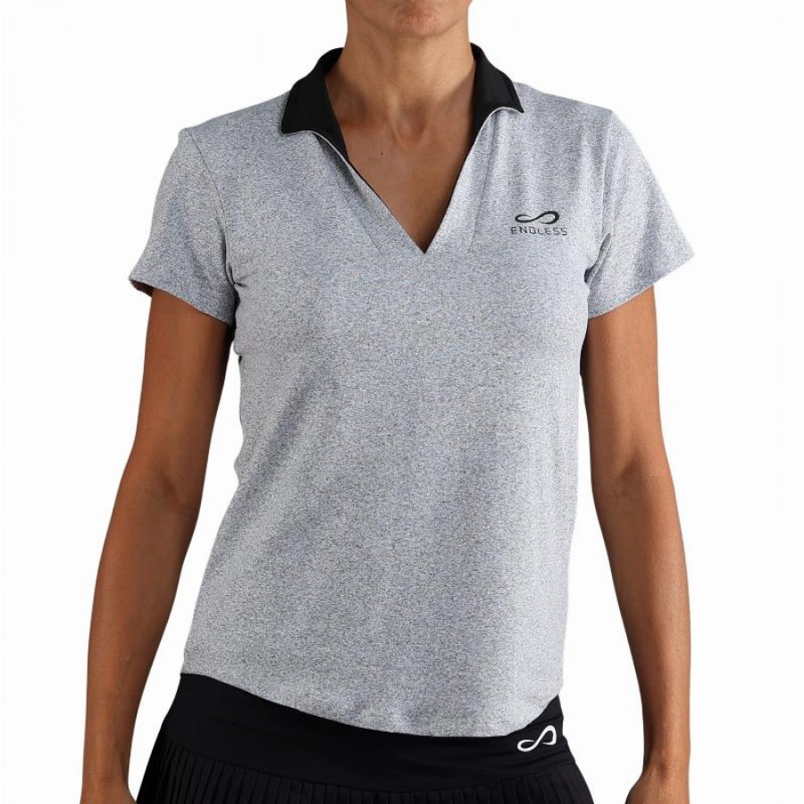 Endless Onyx Polo Maniche Grigio Cina