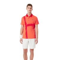 Polo Lacoste Novak Djokovic Ultra Dry Naranja Rojo  Offerta + Economico
