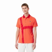 Polo Lacoste Novak Djokovic Ultra Dry Naranja Rojo  Offerta + Economico